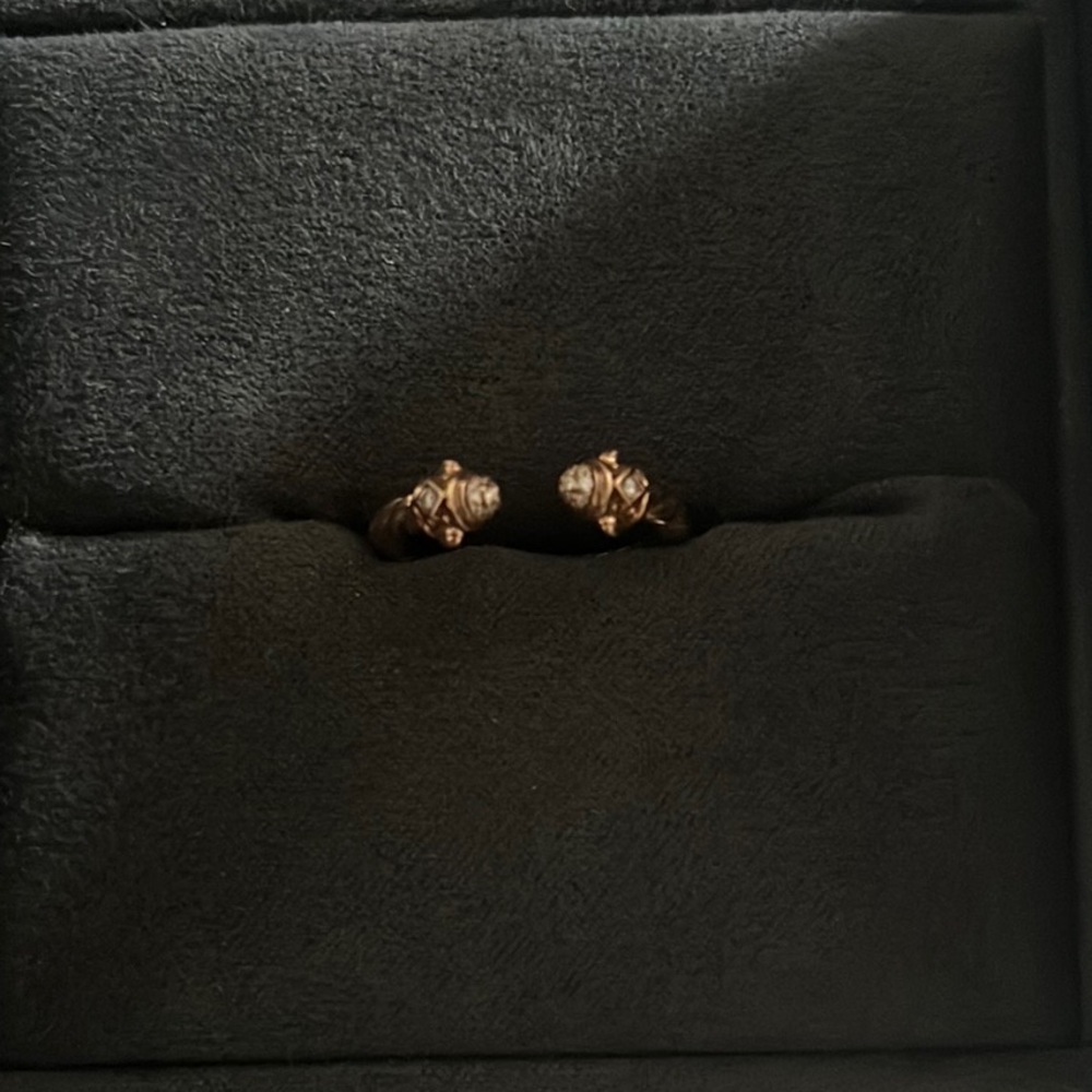 Like New David Yurman Renaissance Ring in 18K Yellow Gold with Diamonds